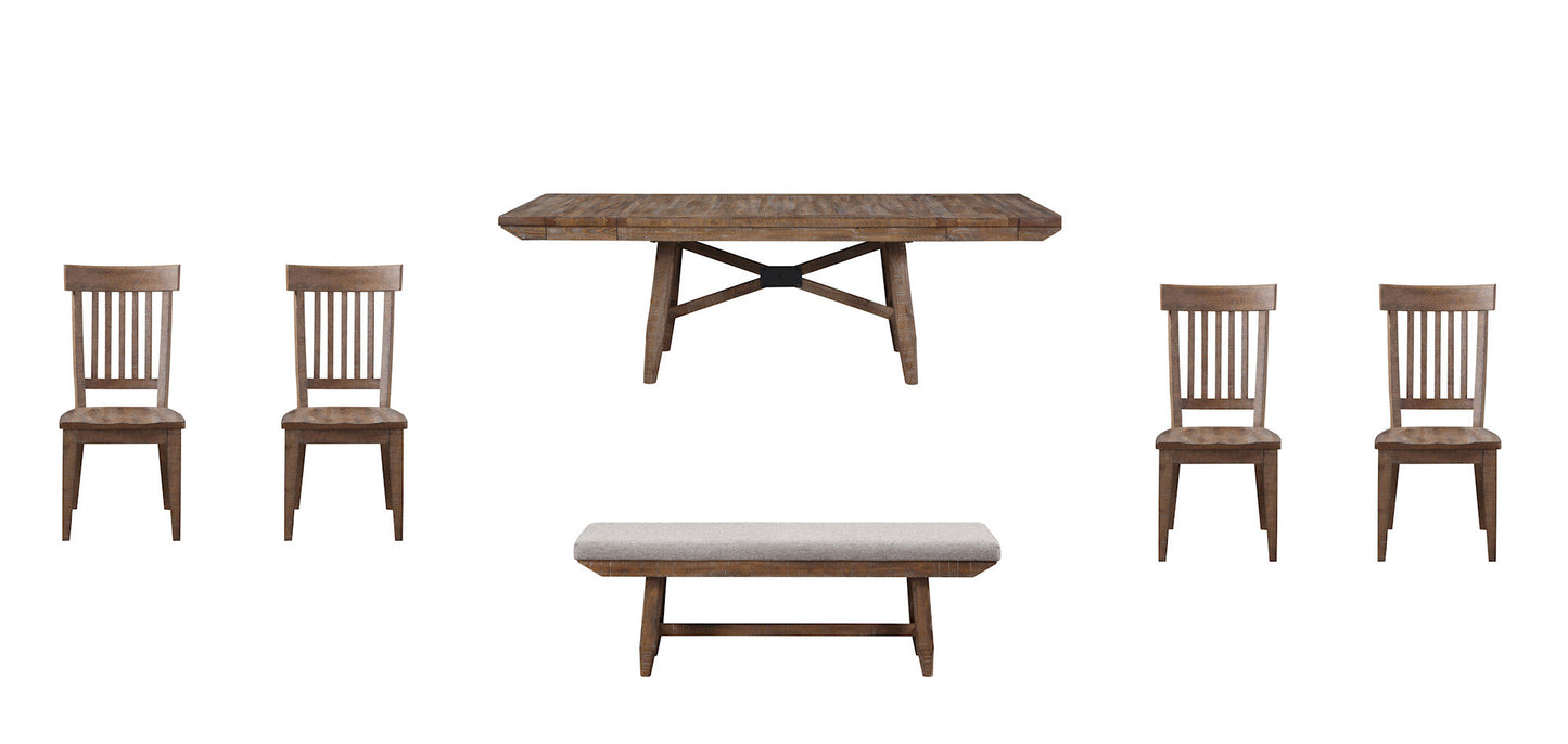 Riverdale Driftwood 6PC Dining One Bench