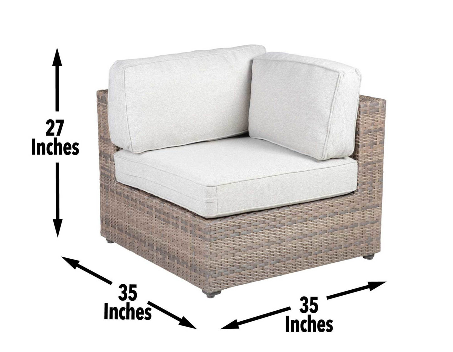 Tamyra Wicker Patio Armchairs