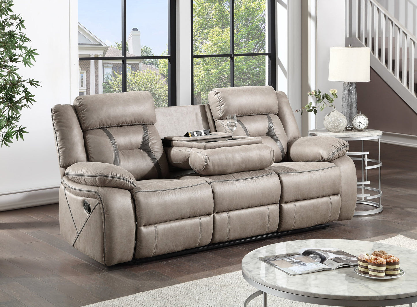 Tyson Reclining Glider Console