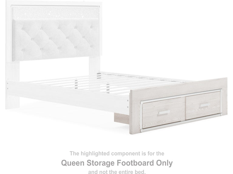 Altyra White Queen Storage Footboard