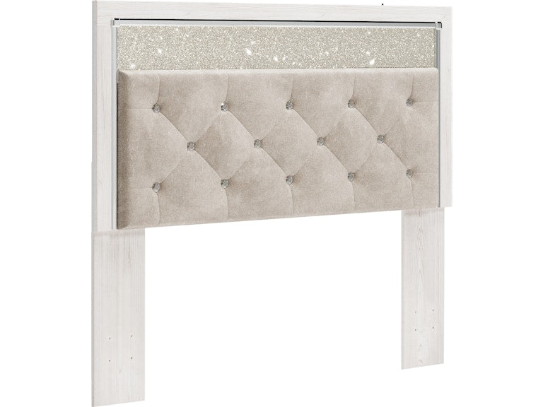 Altyra White Queen Panel Headboard