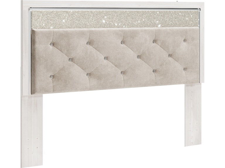Altyra White King Panel Headboard