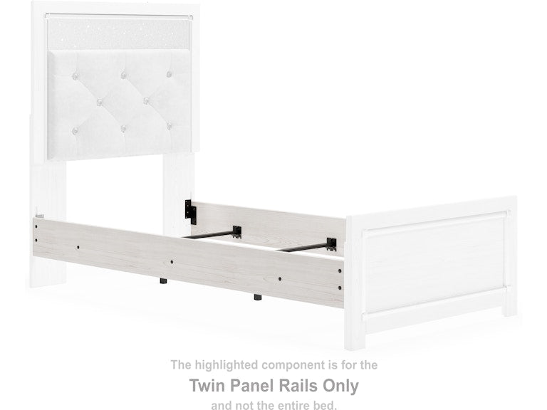 Altyra White Twin Panel Rails