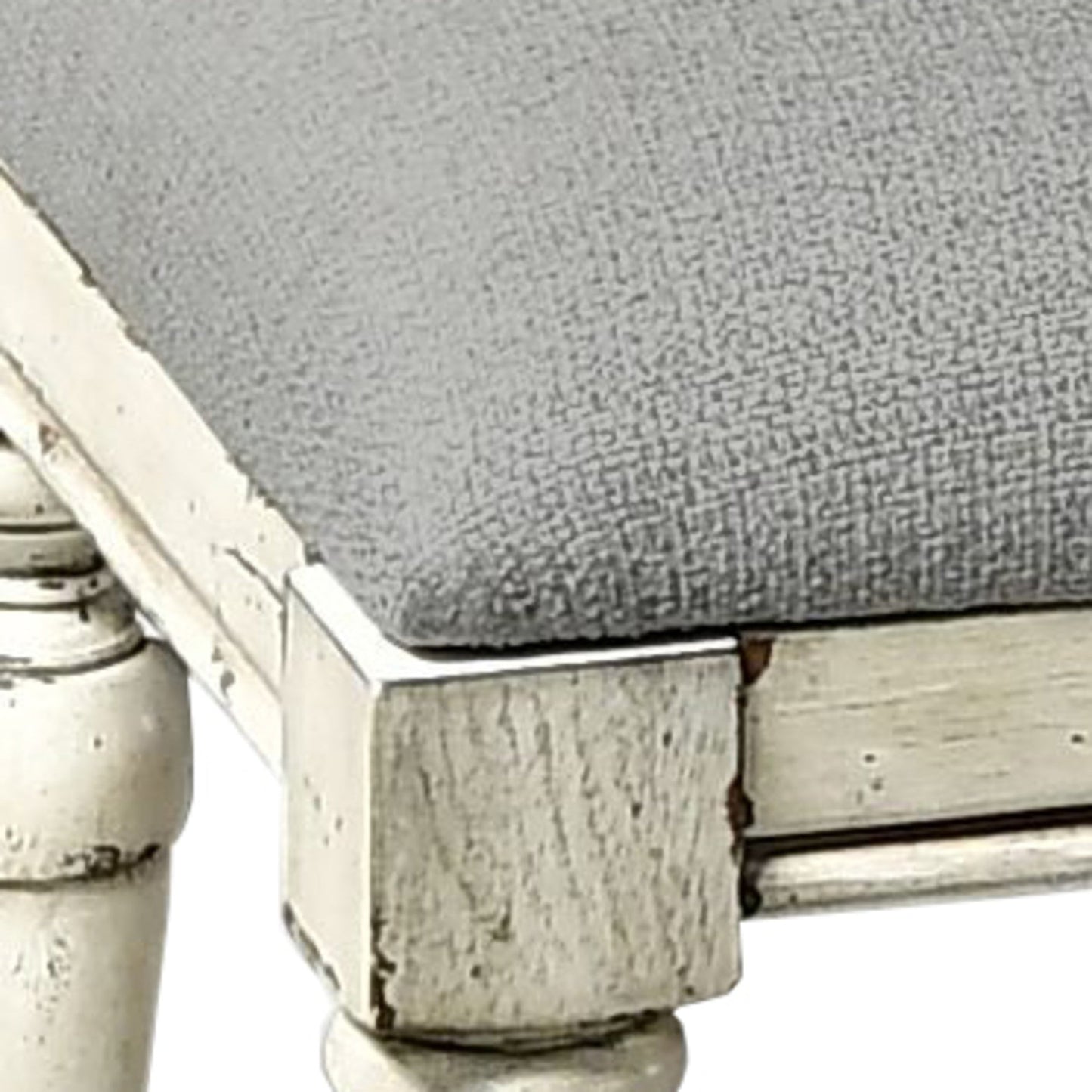 Highland Park Cathedral White Vanity Bench