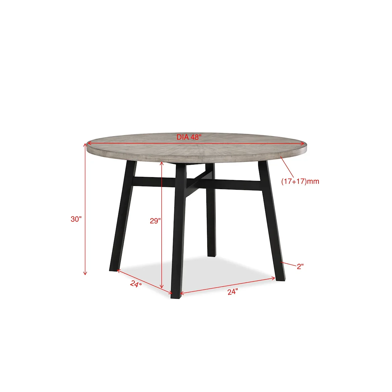 MATHIS ROUND DINING TABLE