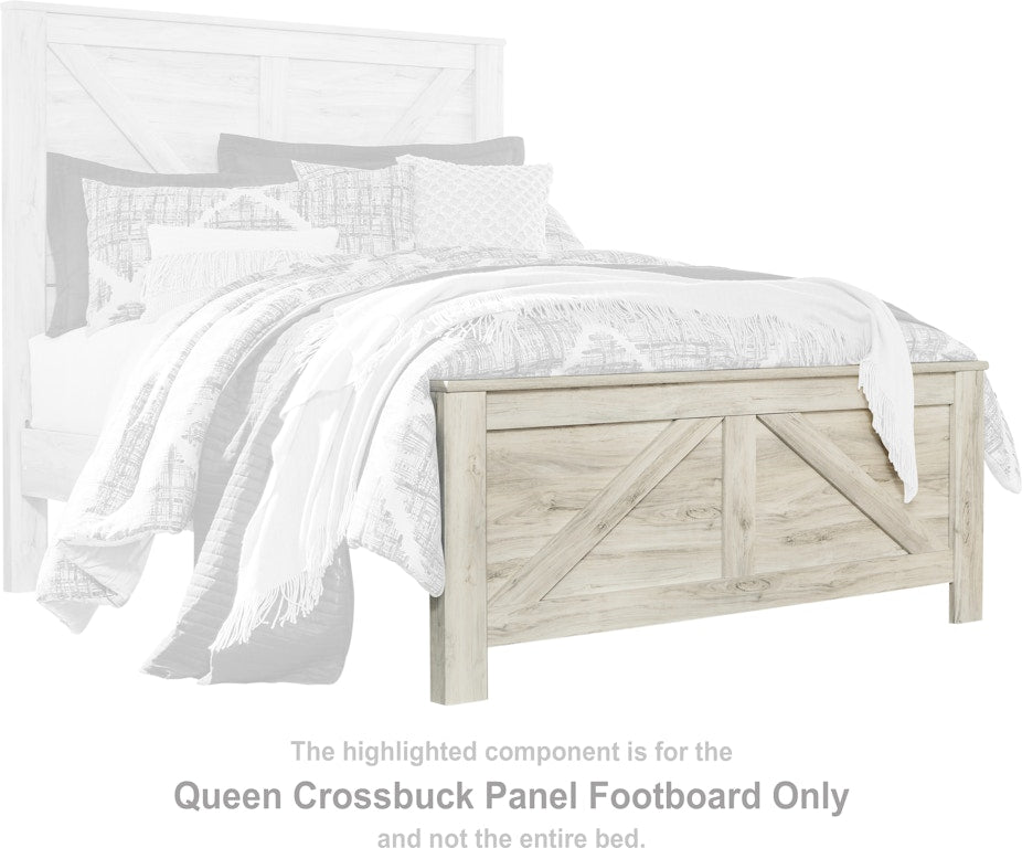 Bellaby Queen Crossbuck Panel Footboard