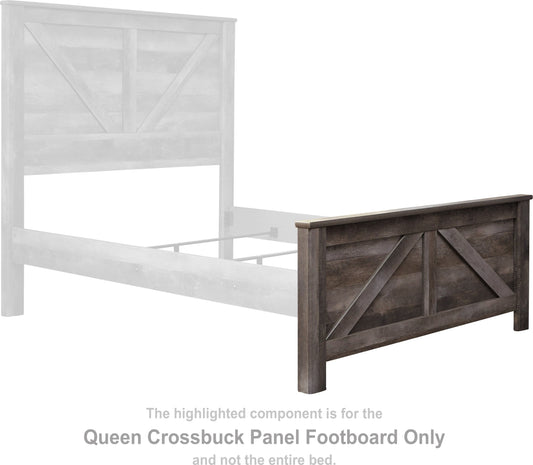 Wynnlow Queen Crossbuck panel footboard