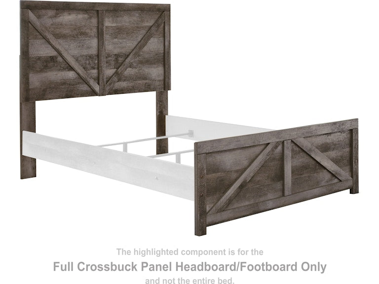 Wynnlow Full Panel Crossbuck Headboard/Footboard