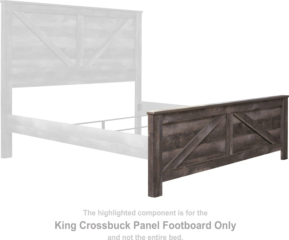 Wynnlow King Crossbuck panel footboard