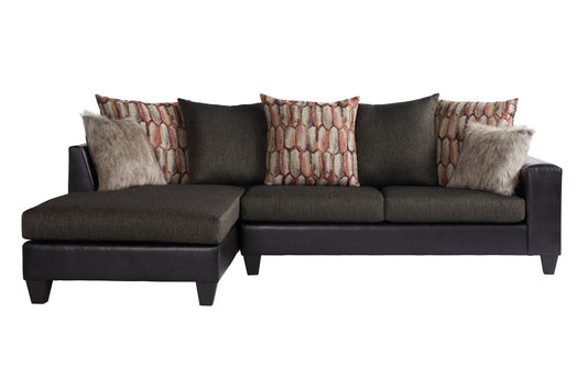 15325 - San Marino Chocolate (Sectional) Right Facing Chaise