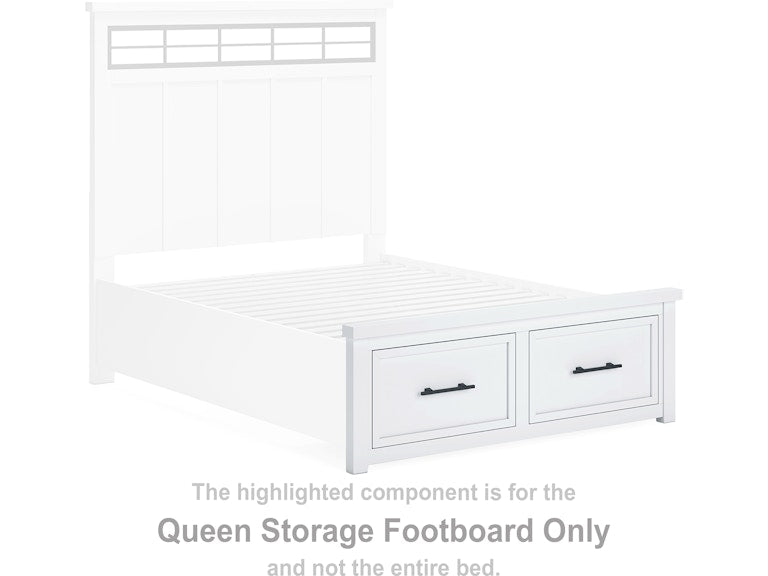Ashbryn Queen Storage Footboard