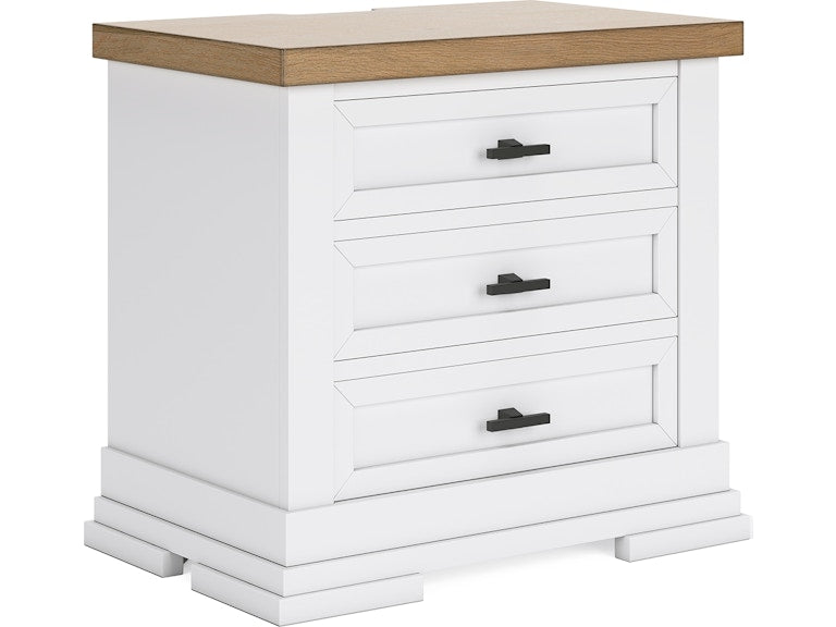 Ashbryn Three Drawer Night Stand