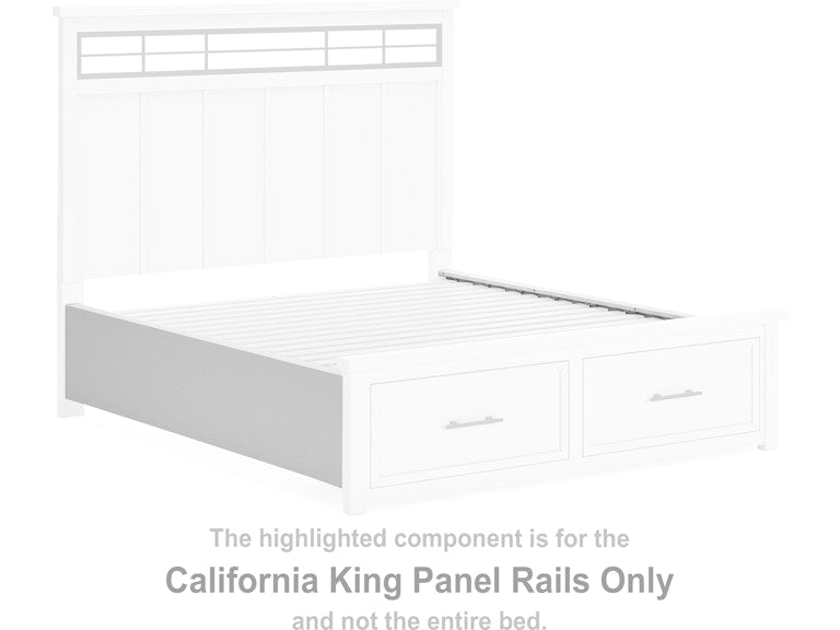 Ashbryn California King Panel Rails