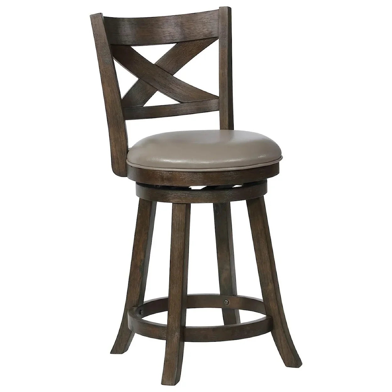 KIPPER GREY SWIVEL PUB STOOL K/D