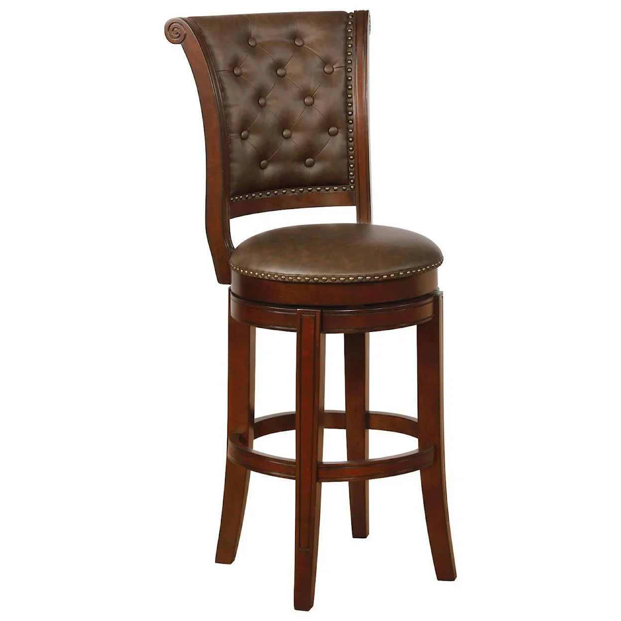 GRANVILLE ESPRESSO SWIVEL BAR HT STOOL K/D