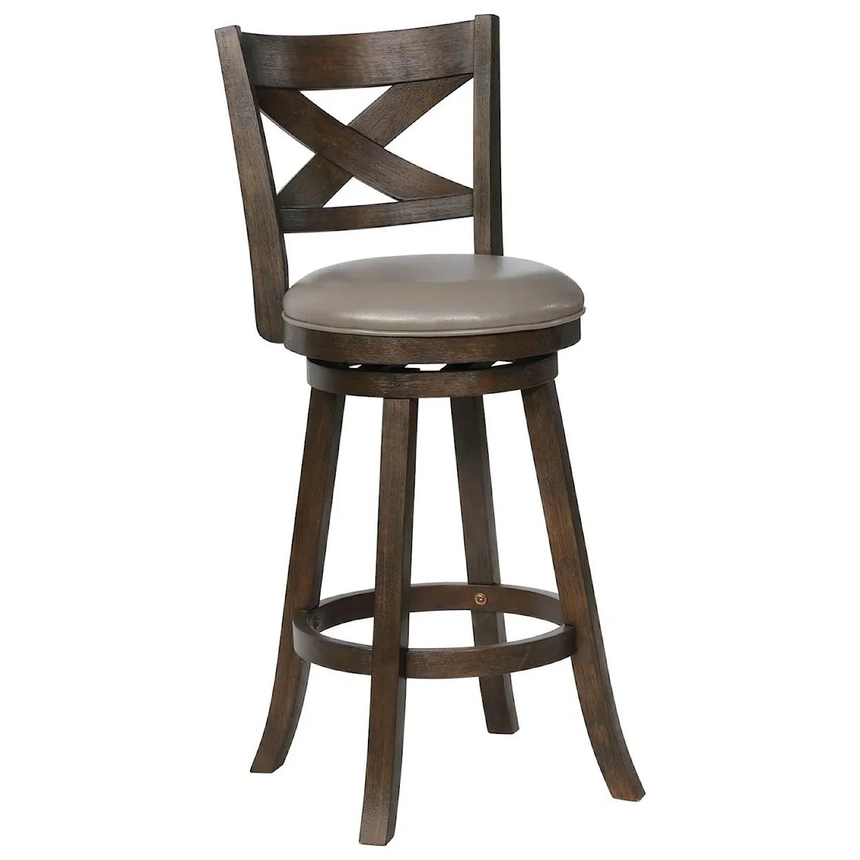 KIPPER GREY SWIVEL BAR STOOL K/D