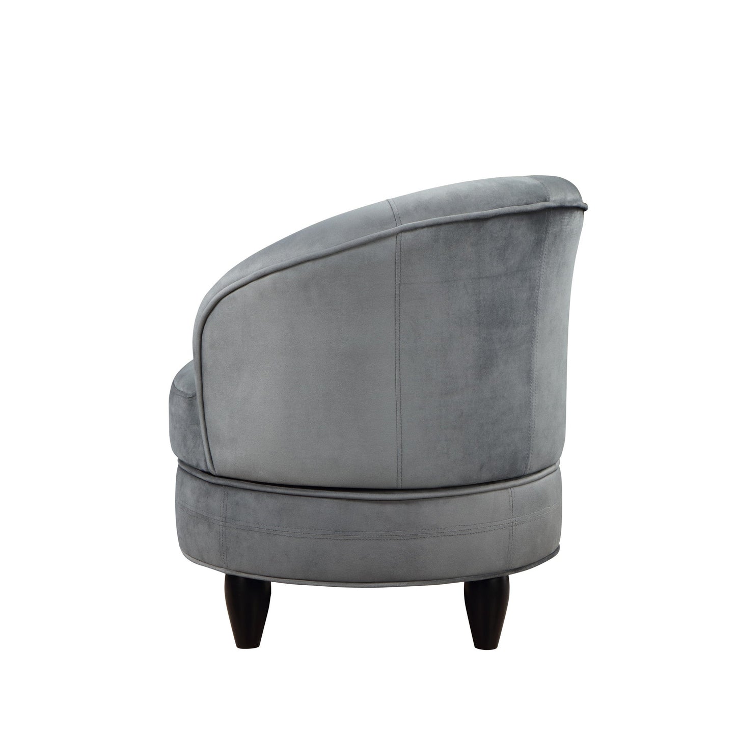 Sophia Accent Chair Gray Velvet