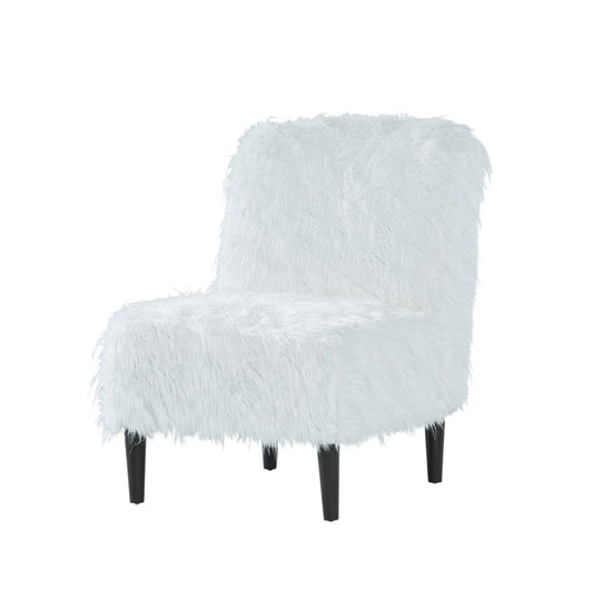 1550 - Pyrenees white fur (Sectional) Armless Chair