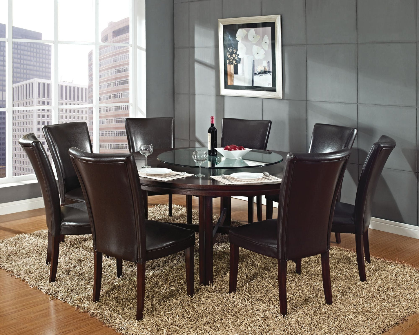 Hartford 72' Dining Set 9 PC w/