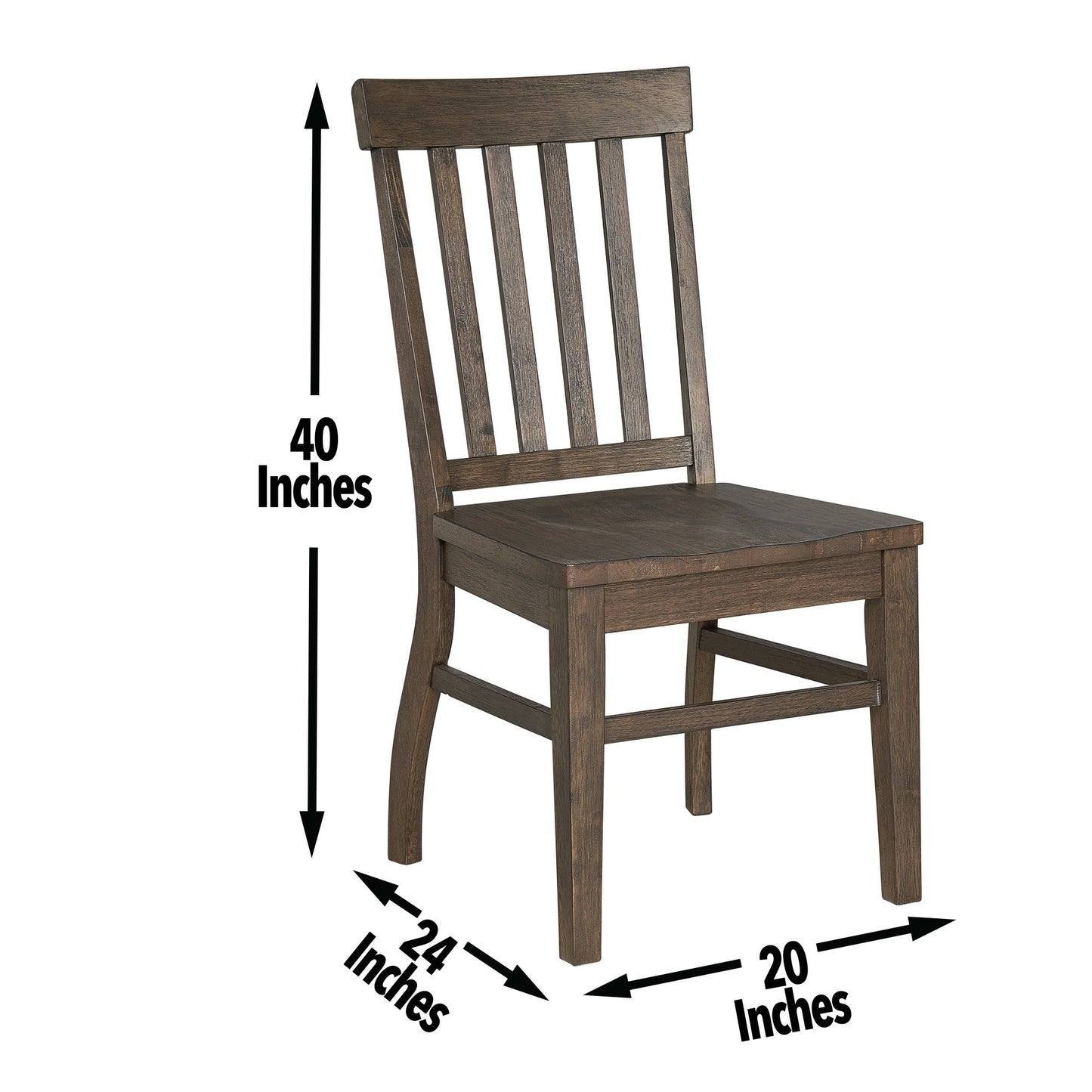 Cayla Side Chair Dark Oak
