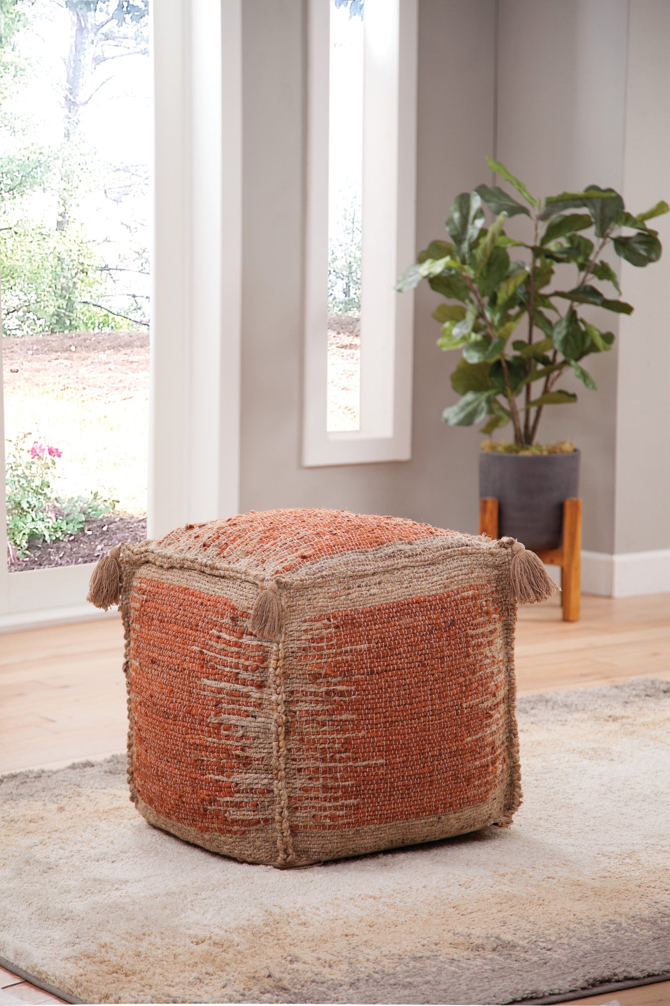 Jafar Square Handwoven Jute