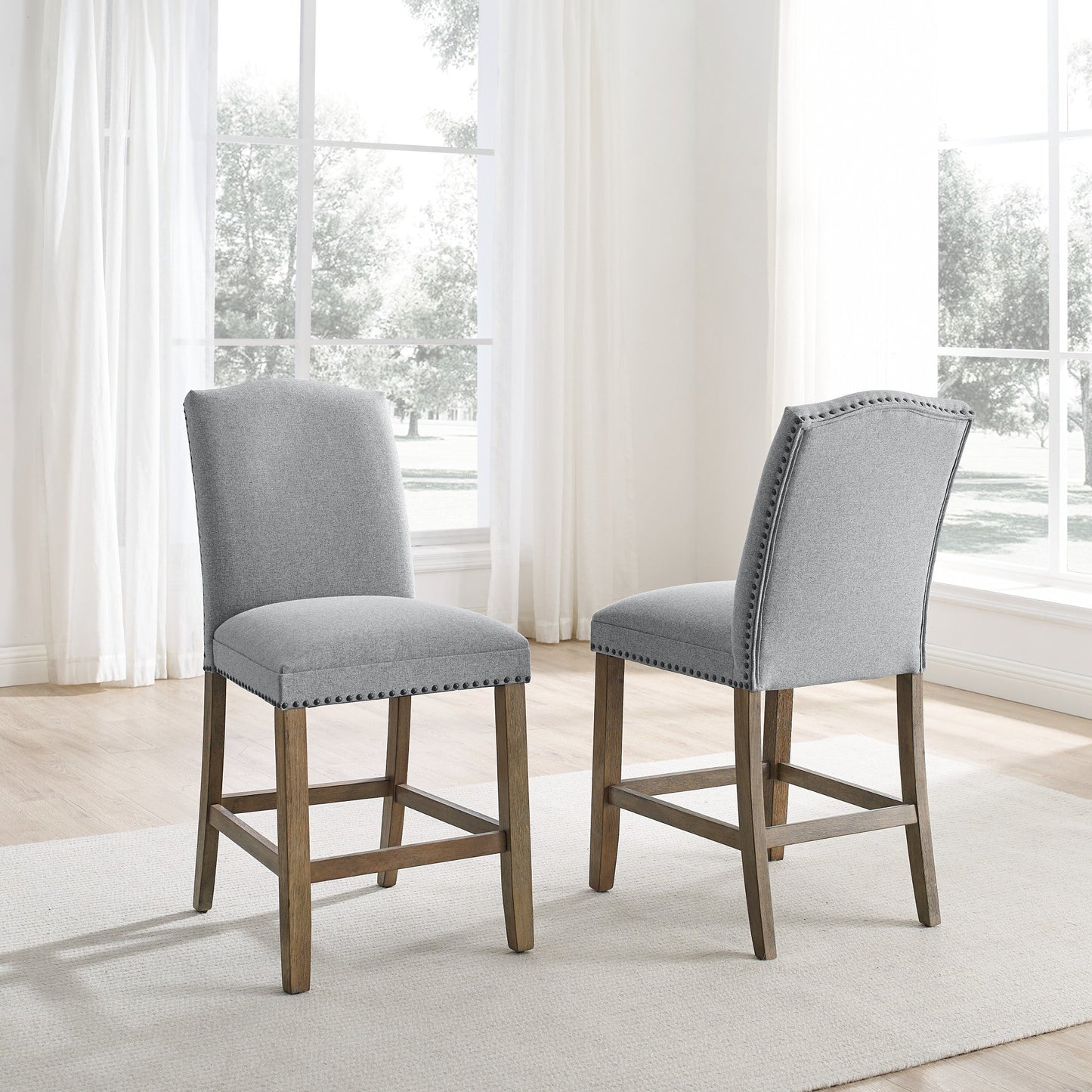 Grayson CounterChair w/nailhead