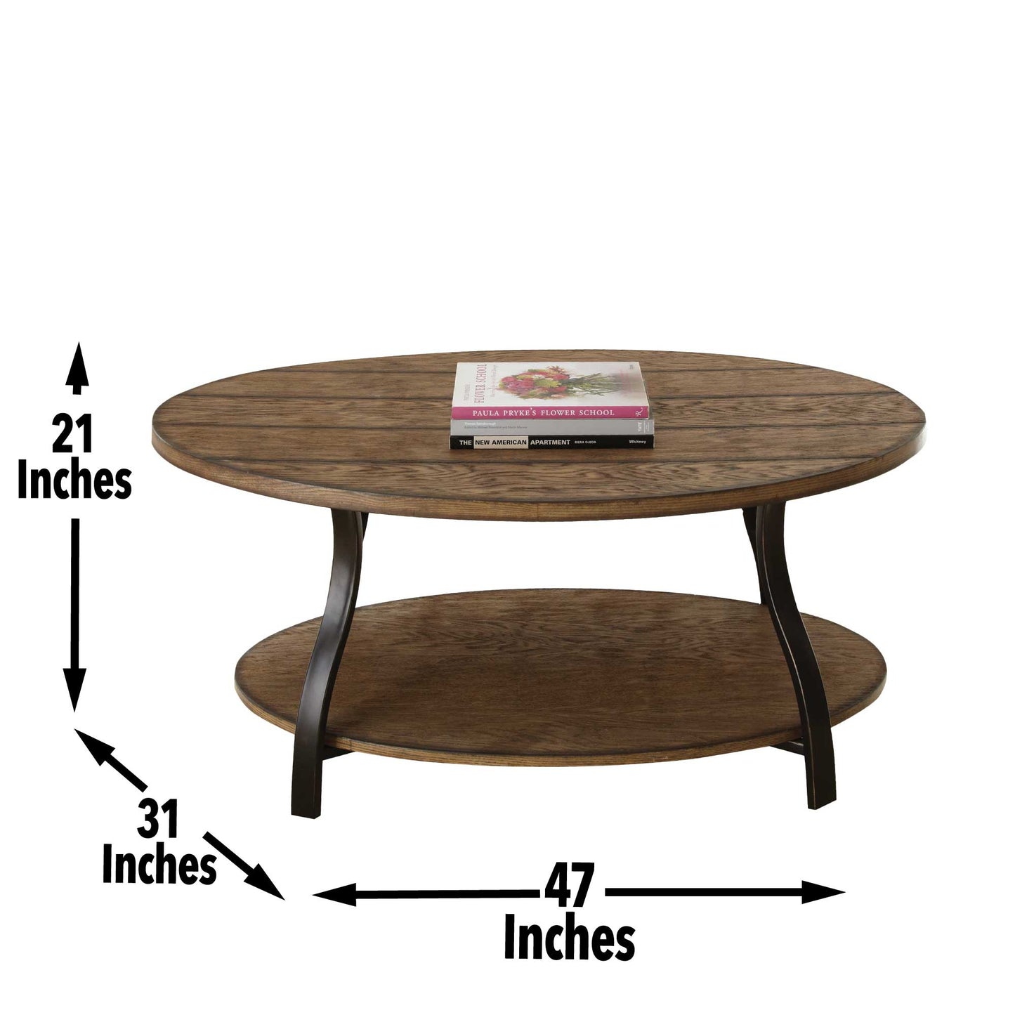 Denise Oval Cocktail Table
