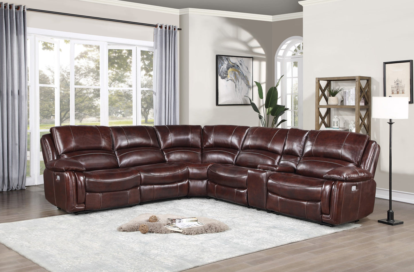 Denver Brown 6PC Sectional