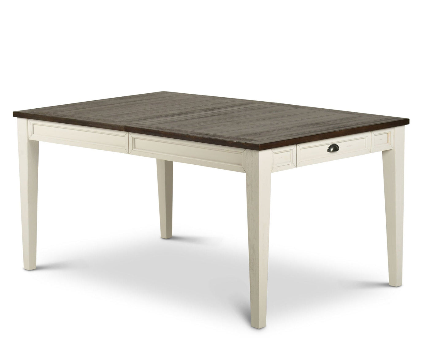 Cayla Table Dark Oak& White
