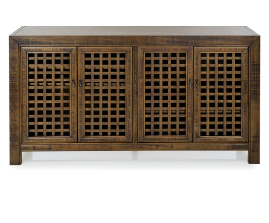 Rio 4 Door Accent Cabinet Mocha