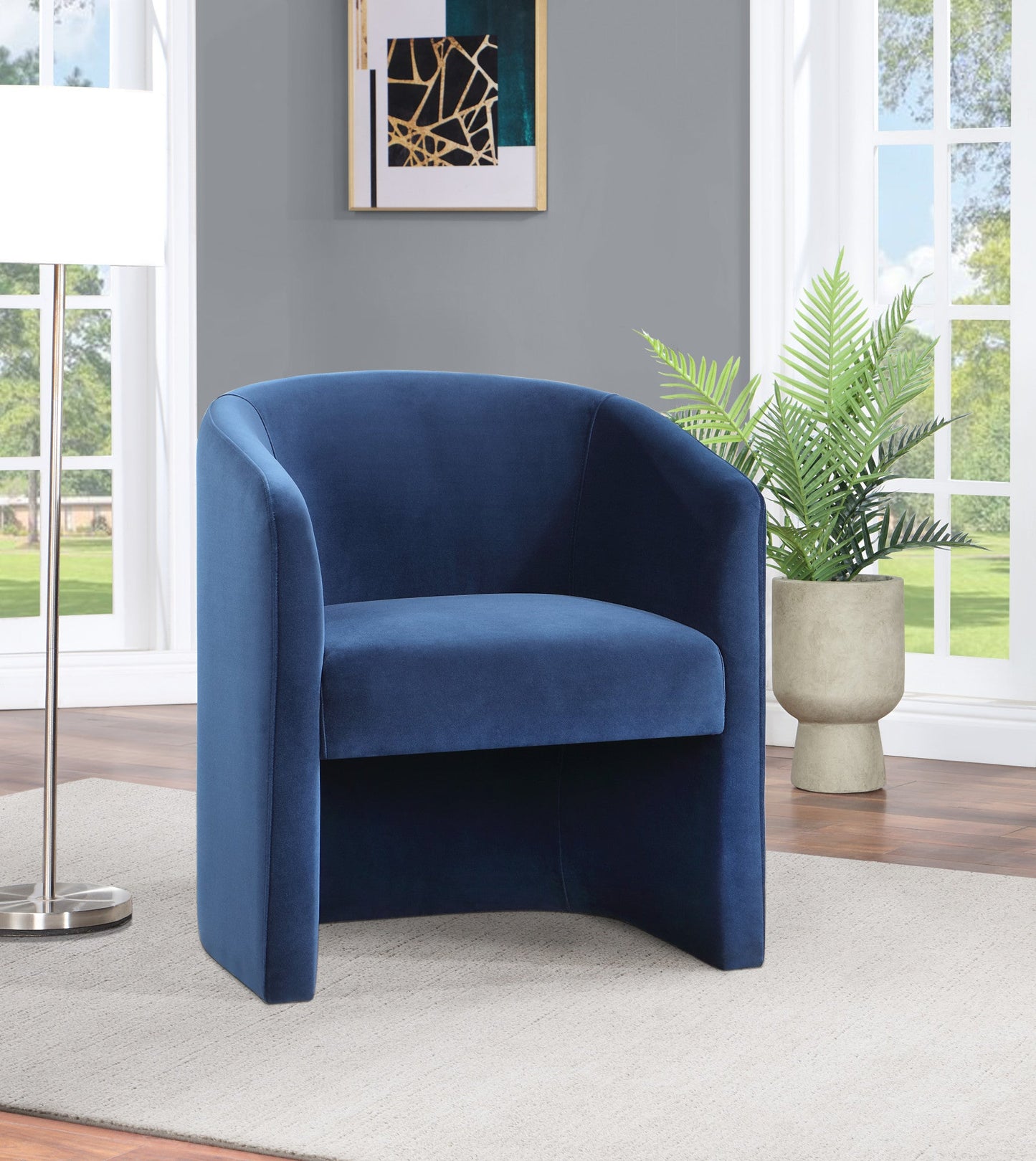 Iris Upholstered Dining/Accent Ch Indigo