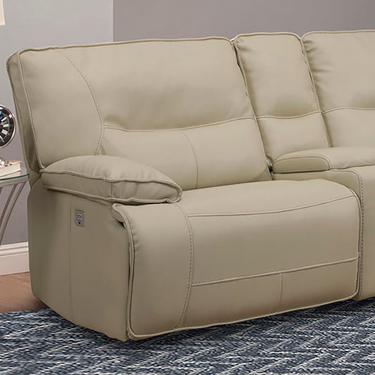 Spartacus Oyster Sectional Power Sectional Left Arm Facing Recliner