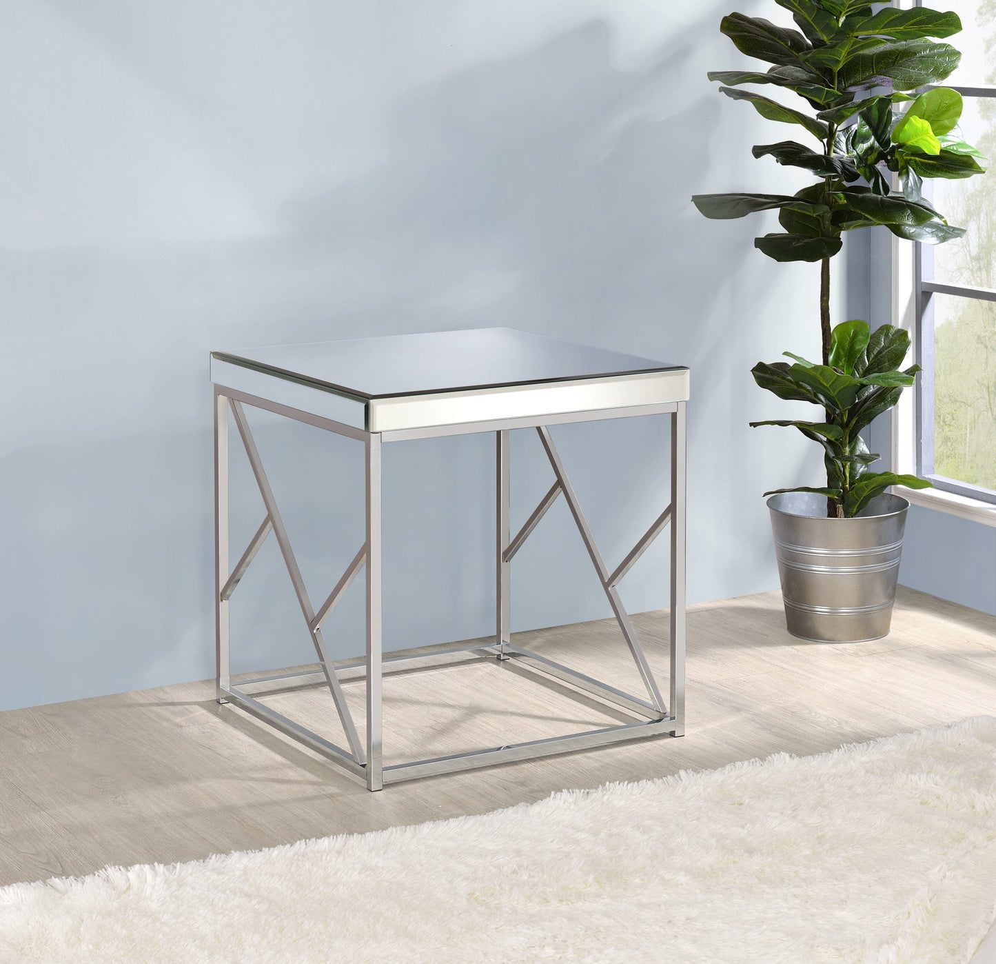 Evelyn Mirror Top End Table
