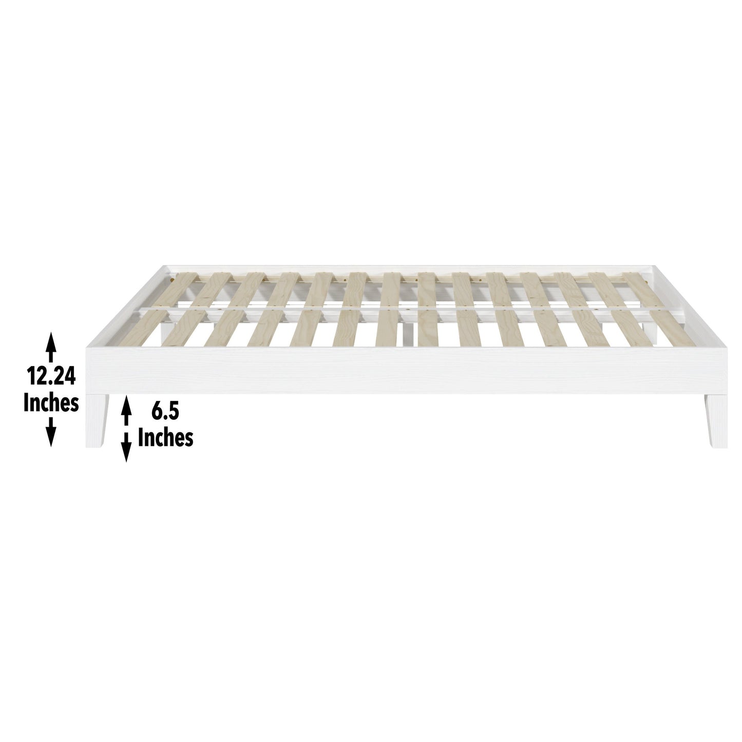 Nix Full Platform Bed White