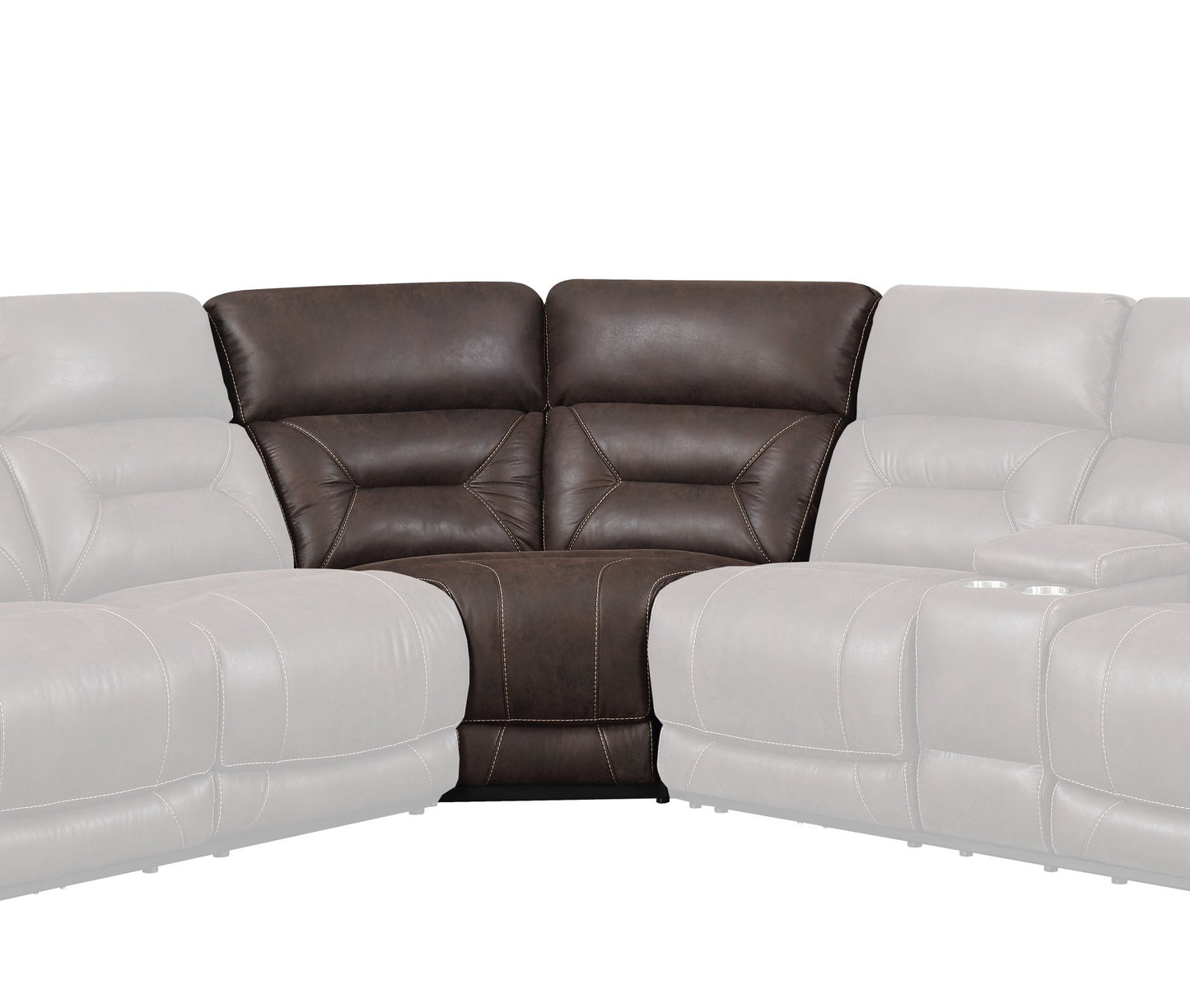 Aria Brown Sectional Wedge