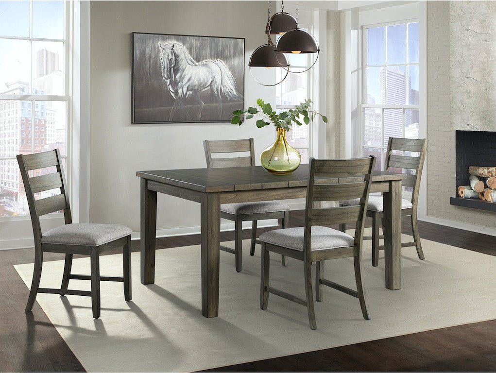 CATO Side Chair Slat Back (Gray)