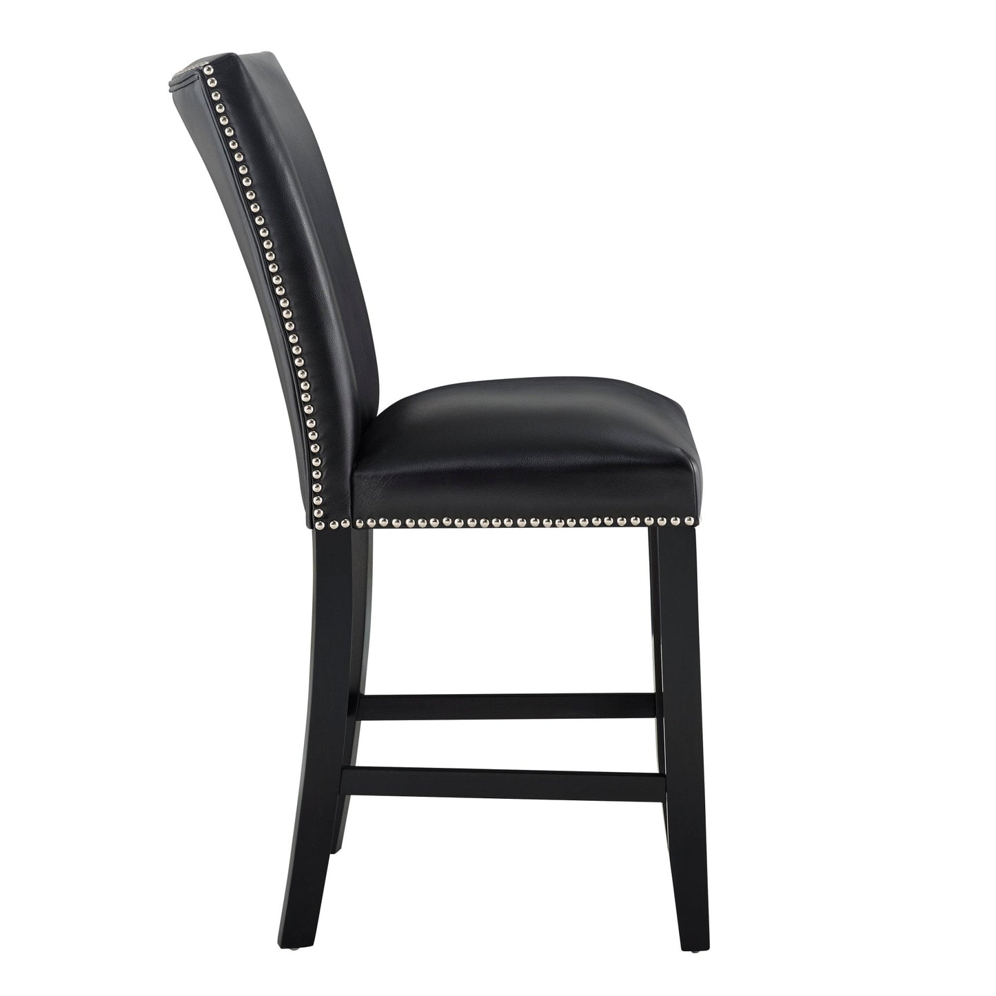 Camila Black PU Counter chair