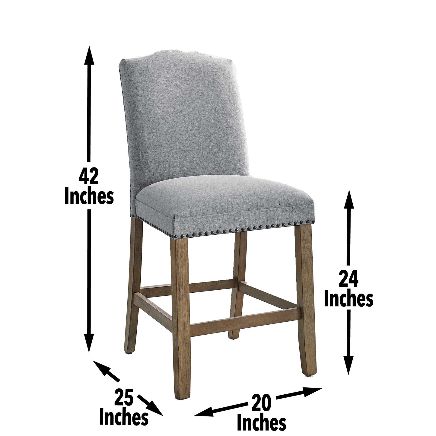 Grayson CounterChair w/nailhead