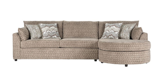 13900 - Plunge Toffee/Kori Willow (Sectional) Left Facing Sofa