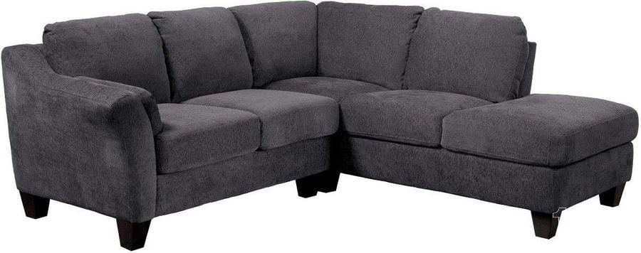 CLAYTON RSF CHAISE W/2 PILLOWS-GREY