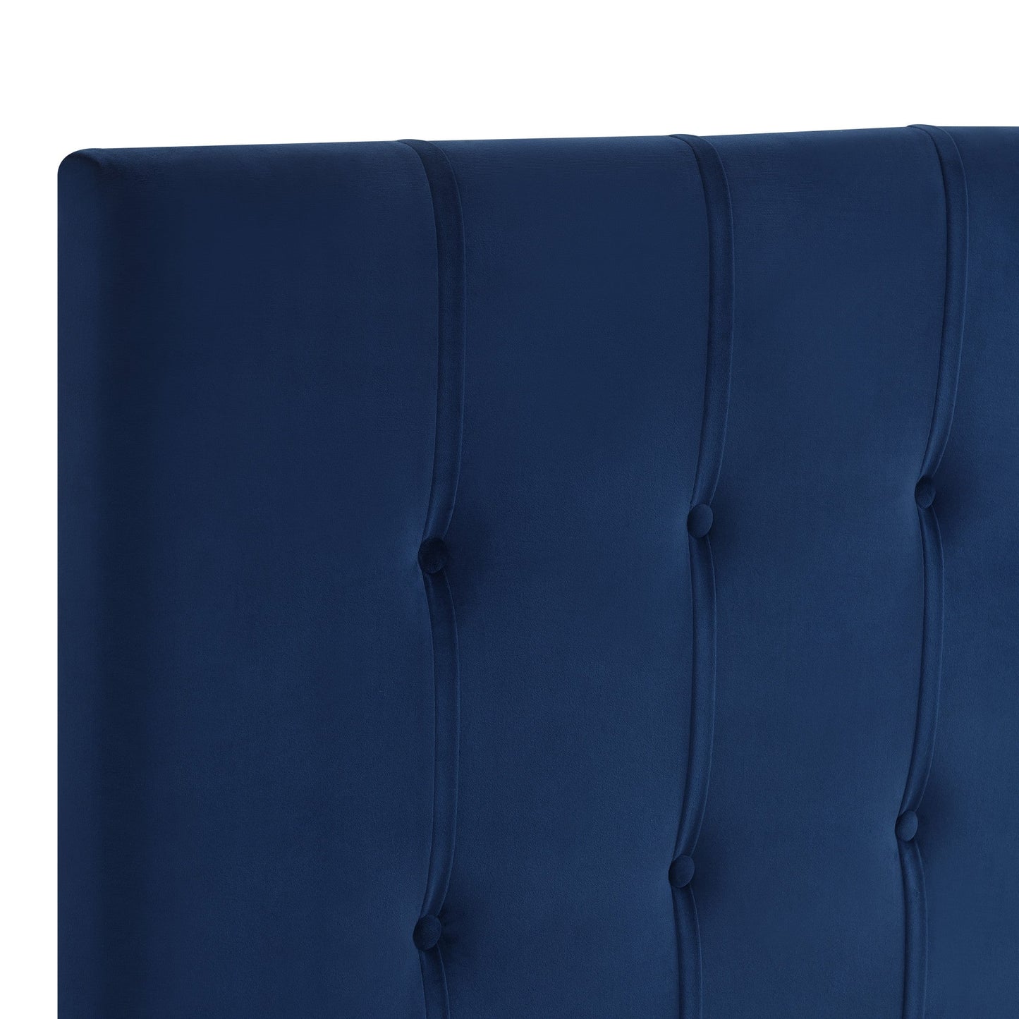 Regina Queen Headboard Blue Velvet