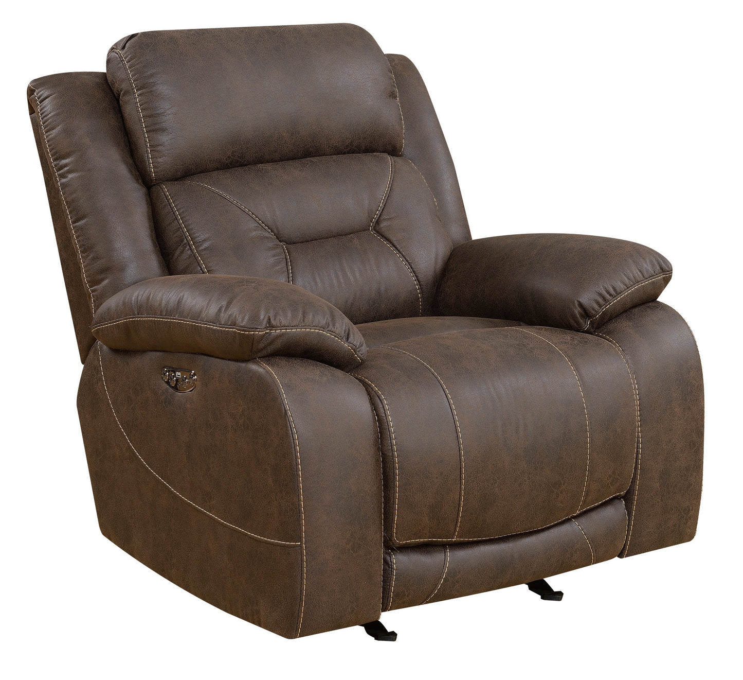 Aria Brown Dual-Power Recliner