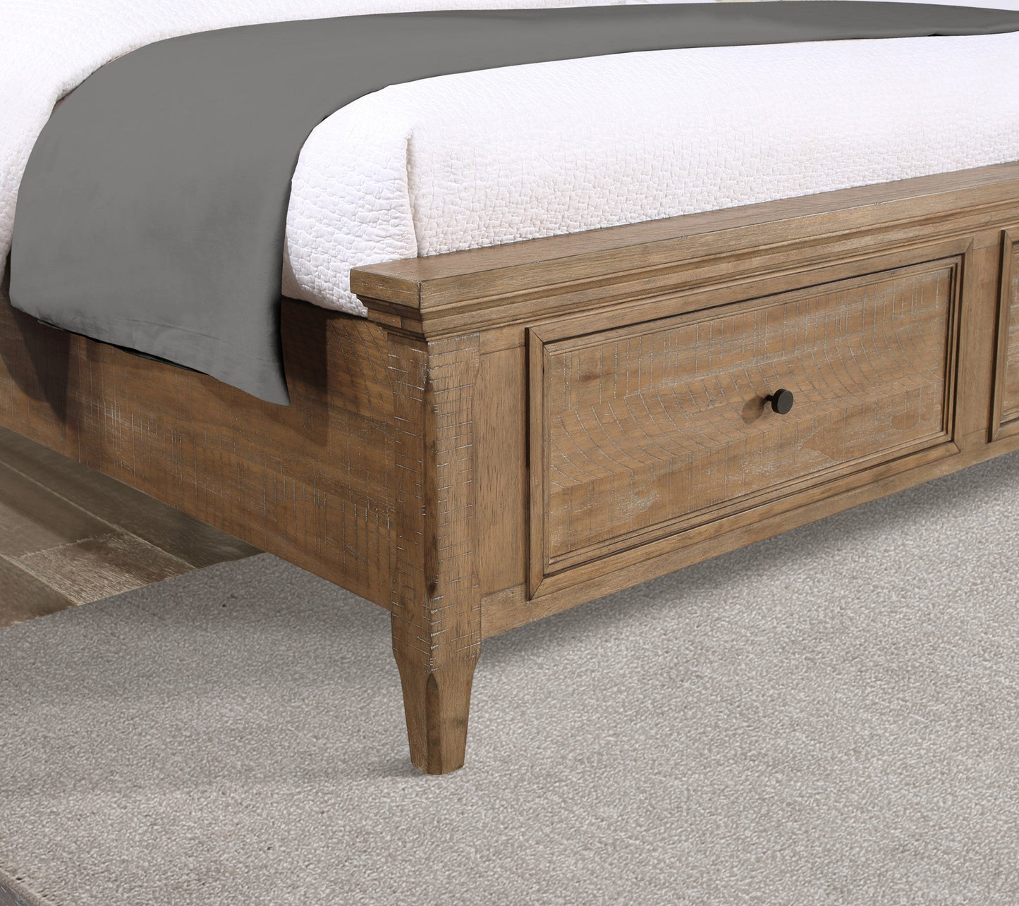 Riverdale Driftwood Storage King Bed