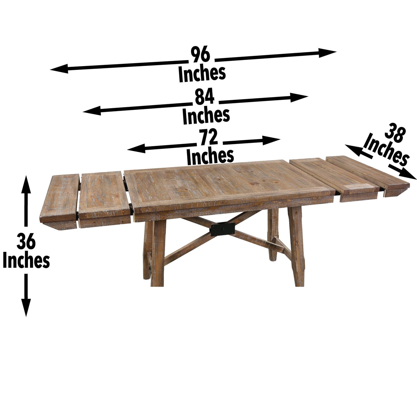 Riverdale Driftwood Counter Table and Base