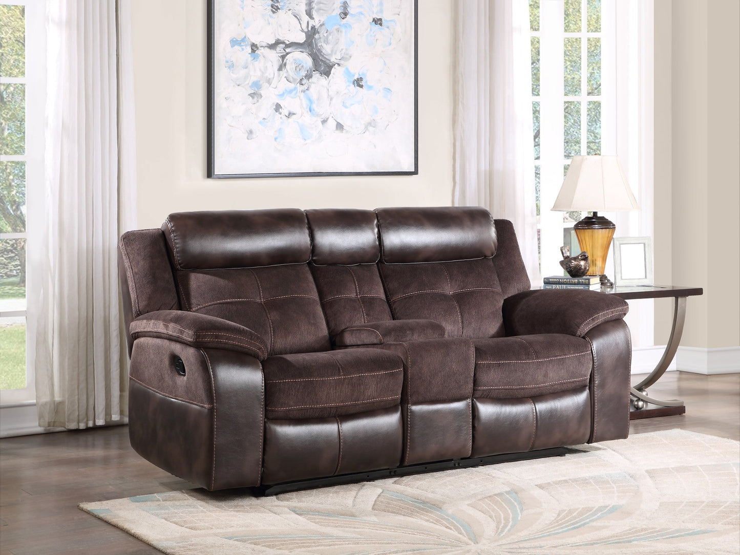 Pueblo Manual Recliner Console