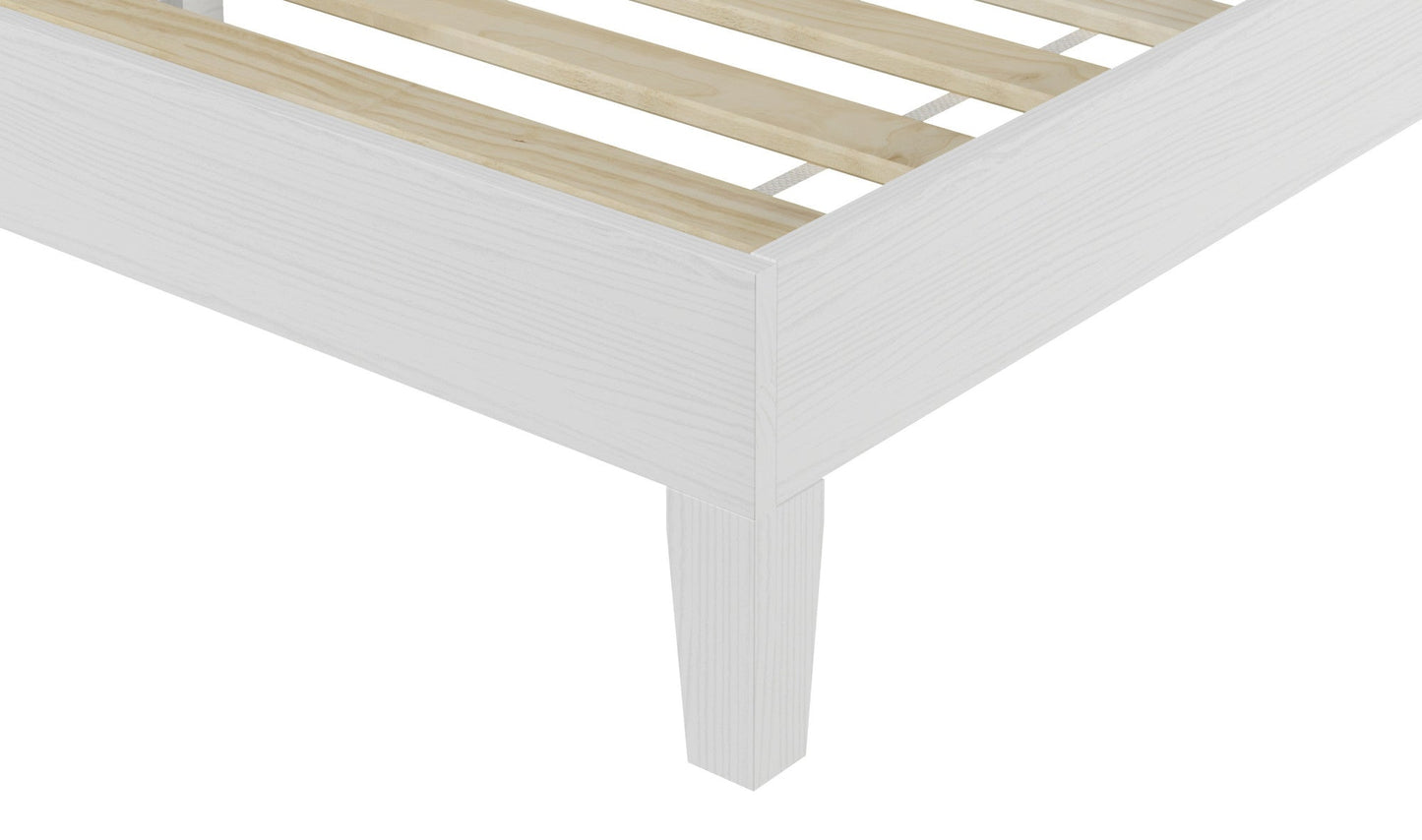 Nix Queen Platform Bed White