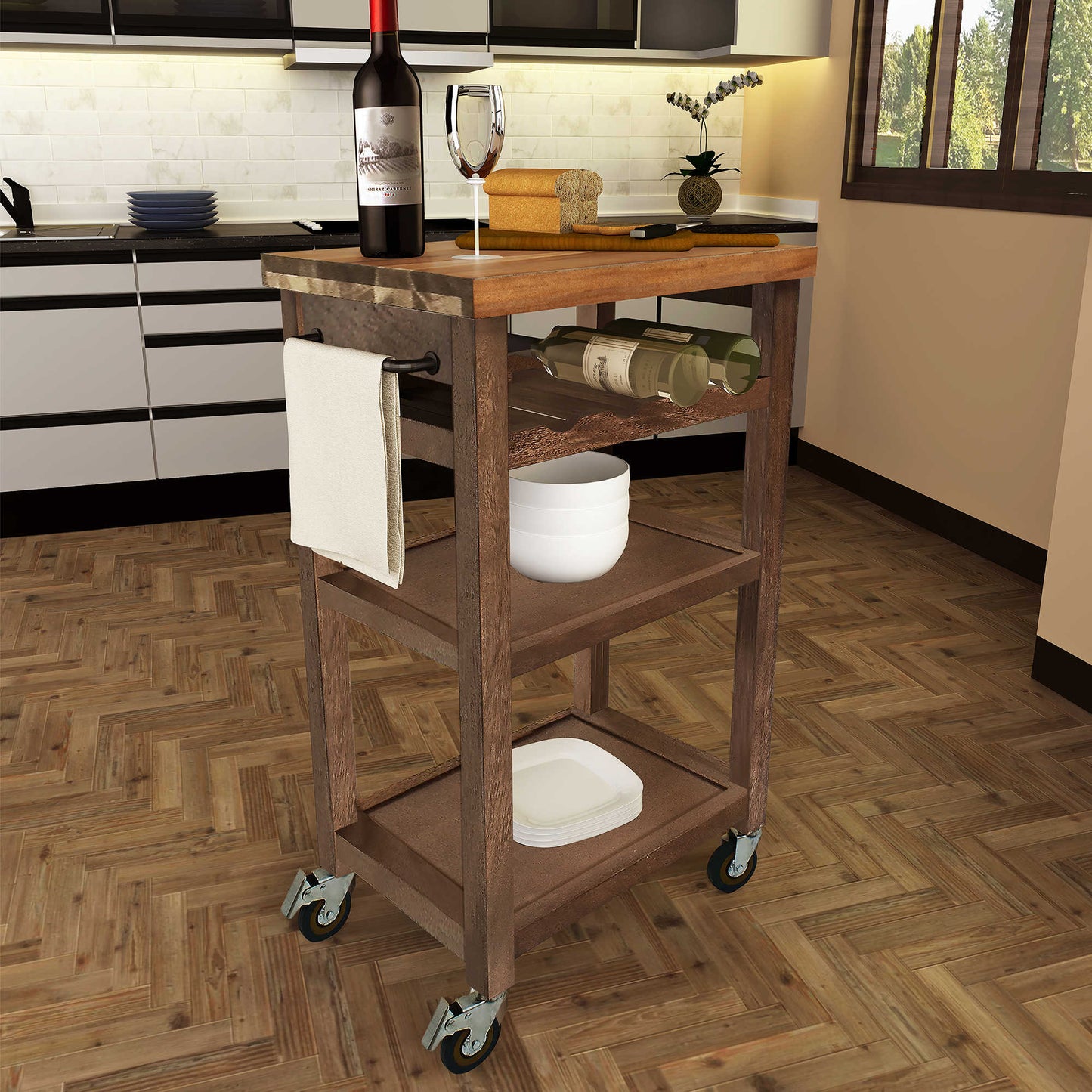 Belden Kitchen Cart Grey