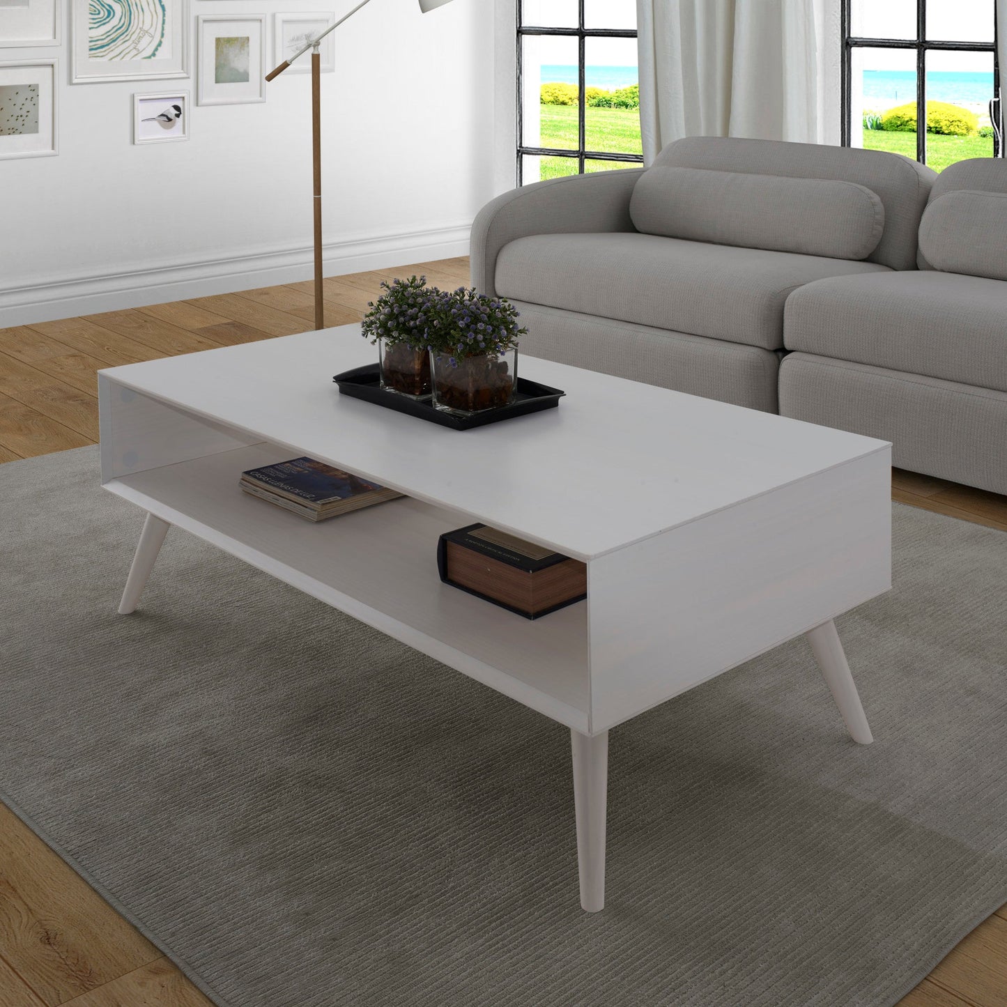 Elin White Cocktail Table