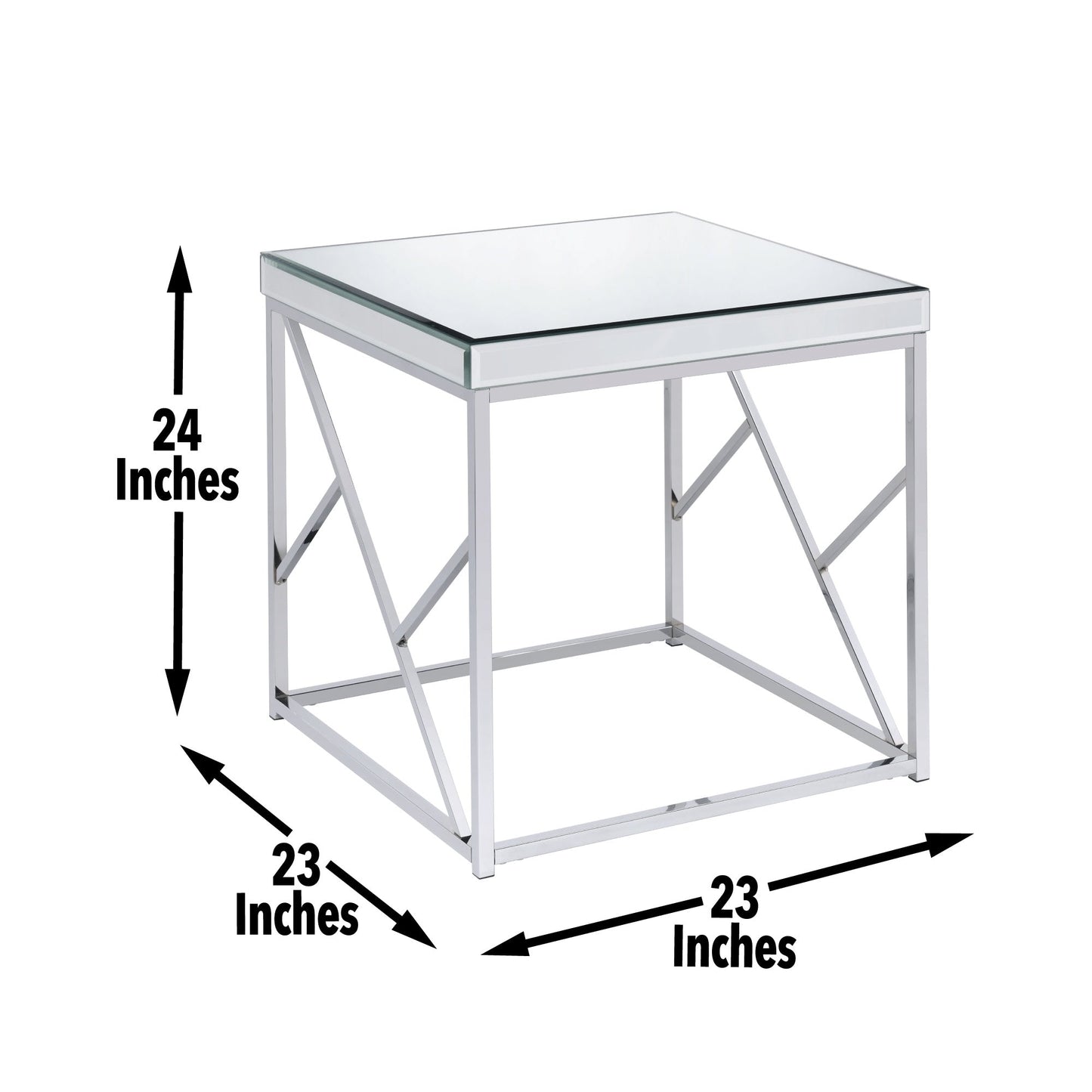 Evelyn Mirror Top End Table