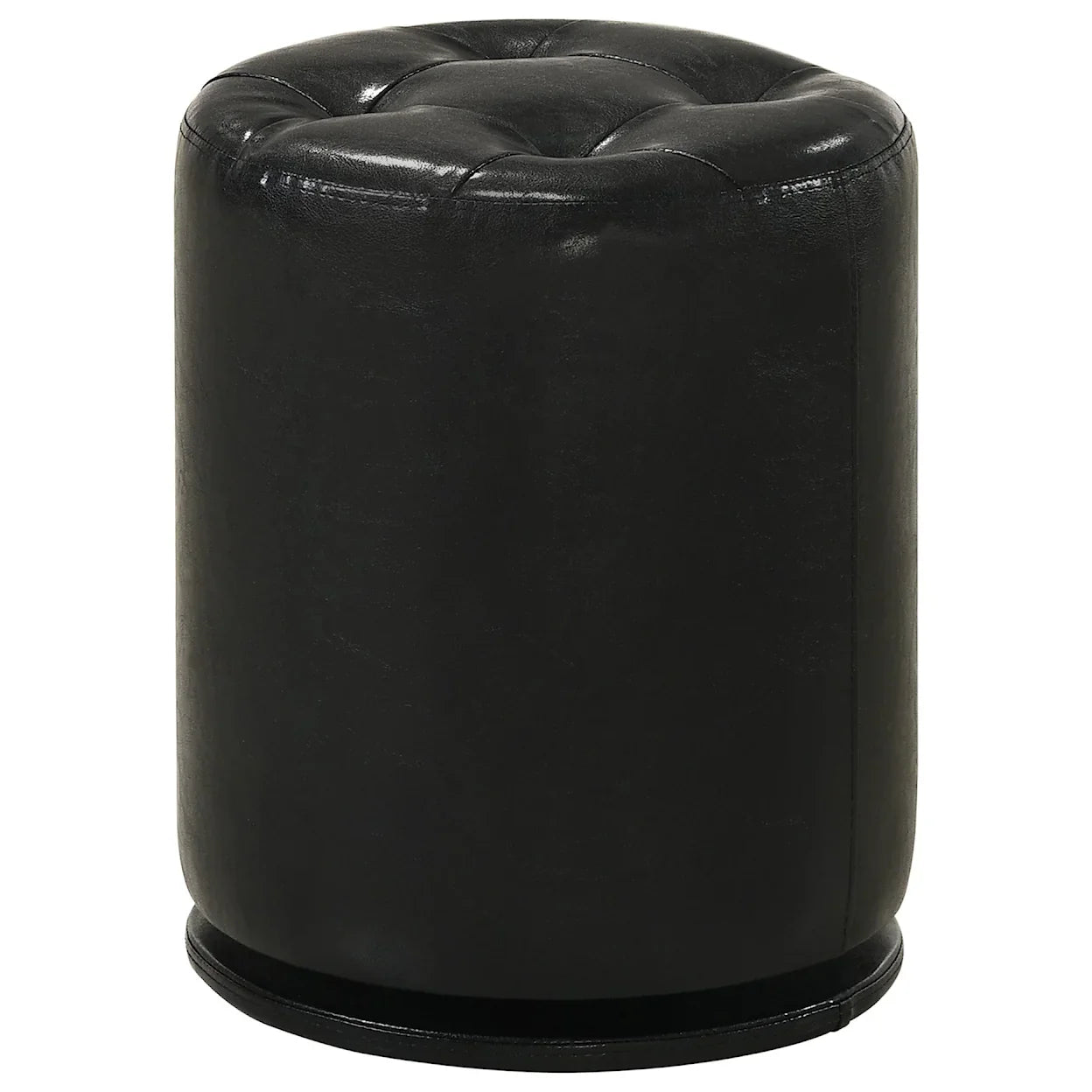 MORGAN ROUND SWIVEL STOOL BLACK